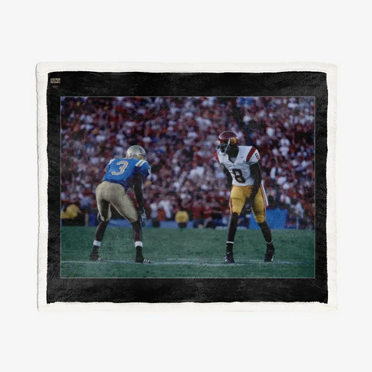 50"x60" Double-Sided Super Soft Plush Blanket - USC Football (14) - USC vs UCLA Printy6