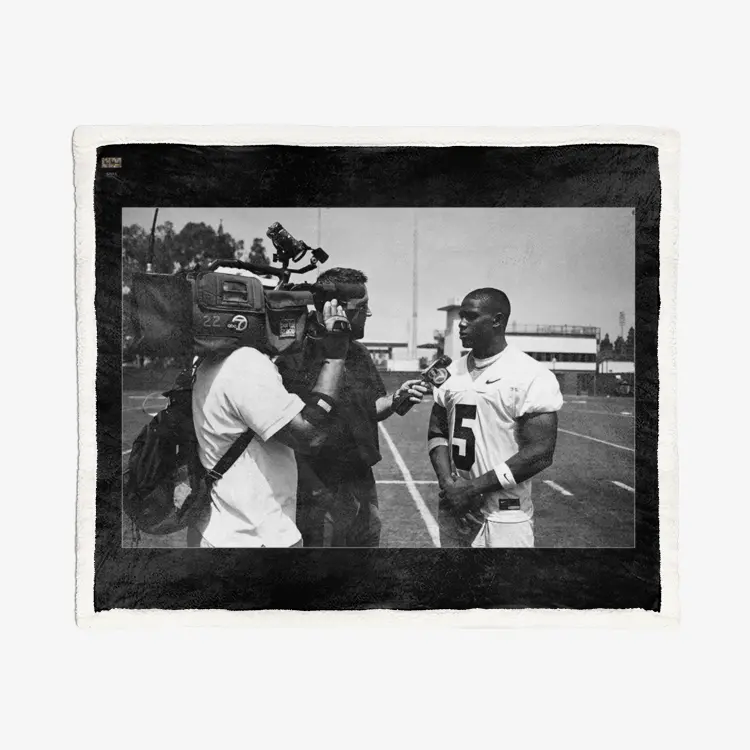 50"x60" Double-Sided Super Soft Plush Blanket - USC Football (15) - Reggie Bush Printy6