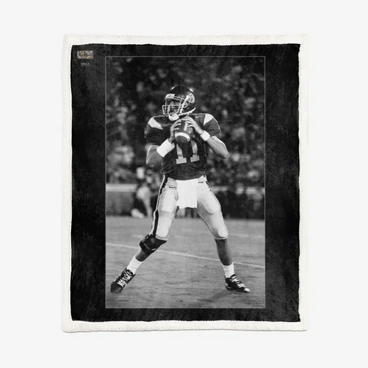50"x60" Double-Sided Super Soft Plush Blanket - USC Football (3) - Matt Leinart Printy6