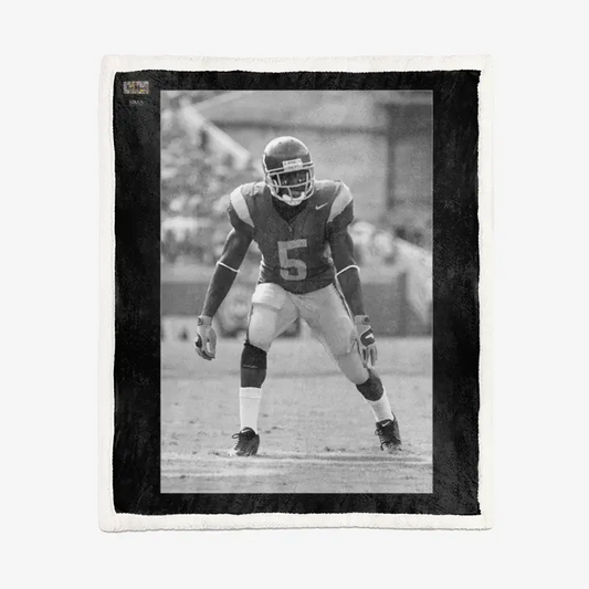 50"x60" Double-Sided Super Soft Plush Blanket - USC Football (8) - Reggie Bush Printy6