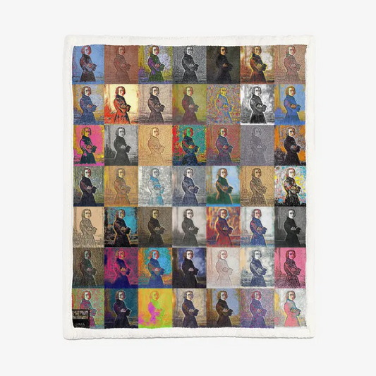 50"x60" Double-sided super soft plush blanket - Encore - Franz Liszt Printy6
