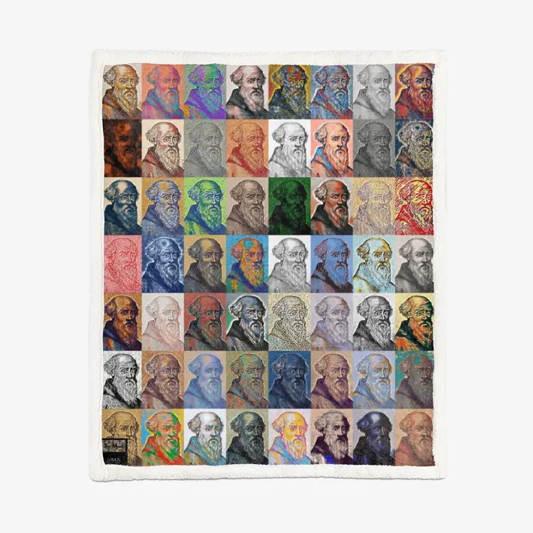 50"x60" Double-sided super soft plush blanket - Encore - Guido D'Arezzo Printy6