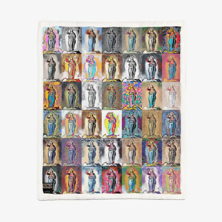 50"x60" Double-sided super soft plush blanket - Encore - Jesus of Nazareth Printy6