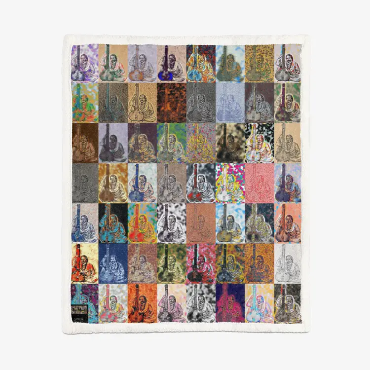 50"x60" Double-sided super soft plush blanket - Encore - Tansen Printy6