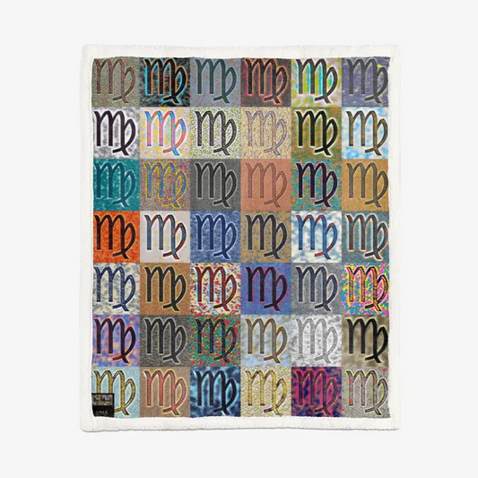 50"x60" Double-sided super soft plush blanket - Encore - Virgo Printy6