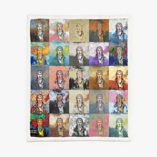 50"x60" Double-sided super soft plush blanket - School of painting - William Turner Printy6