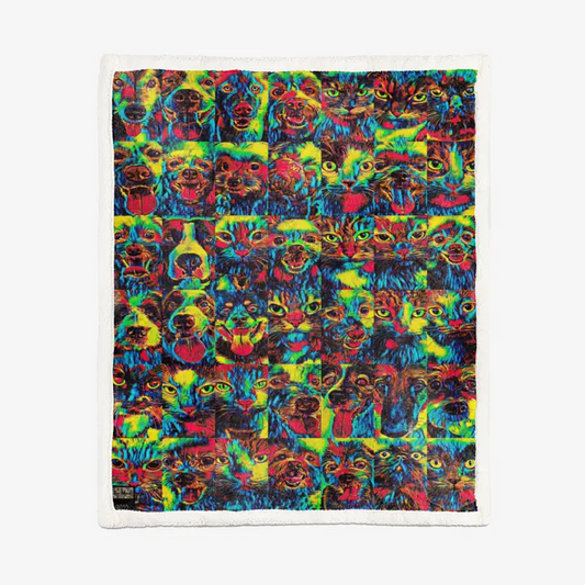 60"x78" Double-sided super soft plush blanket - Club 99 Printy6
