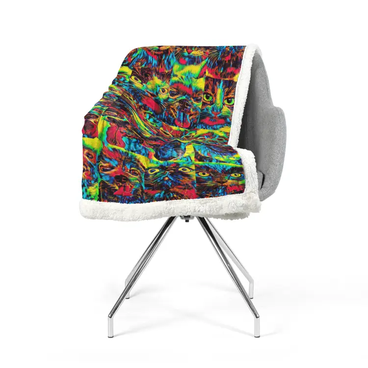 60"x78" Double-sided super soft plush blanket - Club 99 Printy6