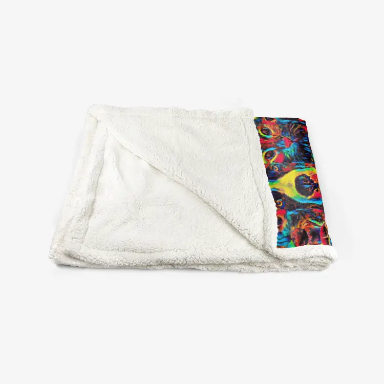 60"x78" Double-sided super soft plush blanket - Club 99 Printy6