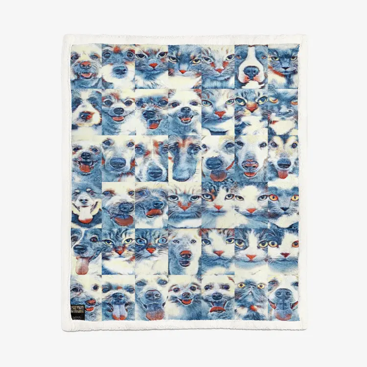 60"x78" Double-sided super soft plush blanket - Club 99 Printy6