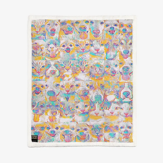 60"x78" Double-sided super soft plush blanket - Club 99 Printy6
