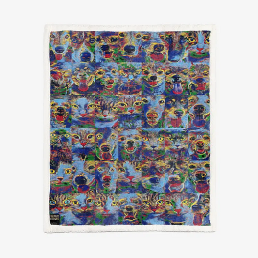 60"x78" Double-sided super soft plush blanket - Club 99 Printy6