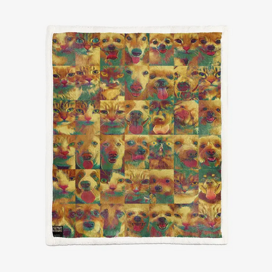 60"x78" Double-sided super soft plush blanket - Club 99 Printy6