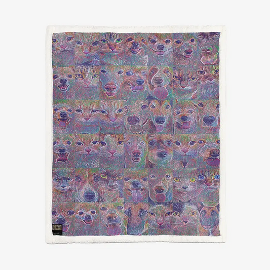 60"x78" Double-sided super soft plush blanket - Club 99 Printy6