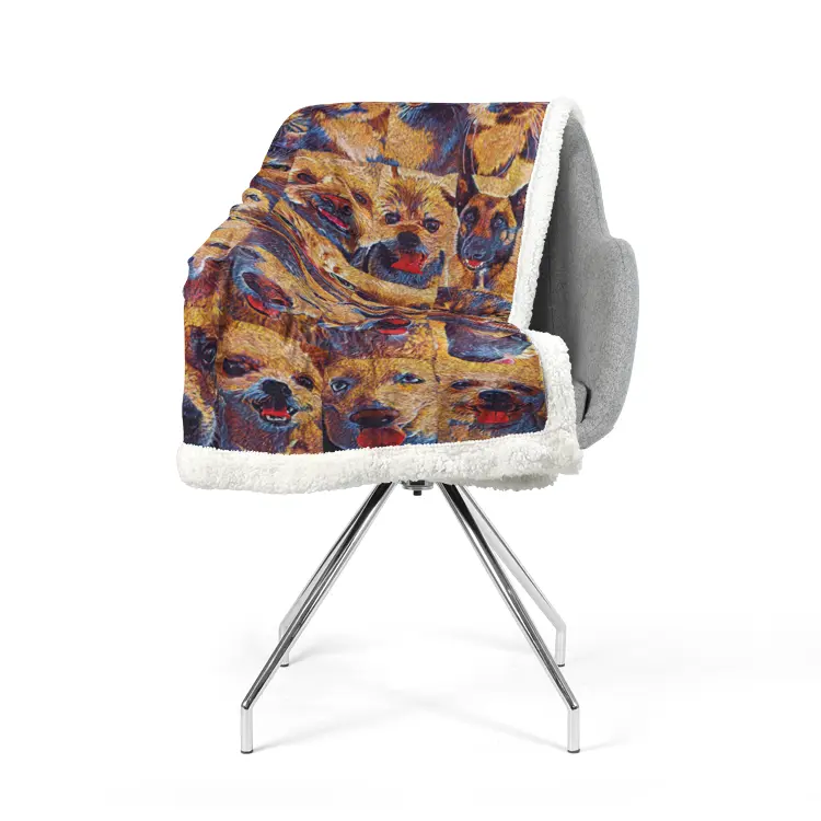 60"x78" Double-sided super soft plush blanket - Club 99 Printy6