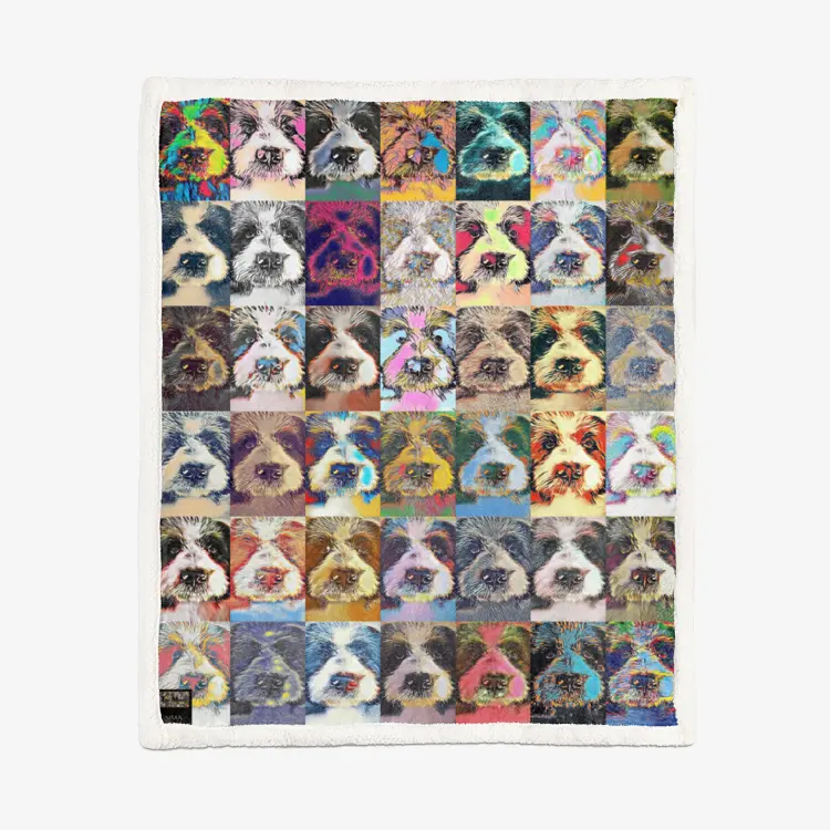 60"x78" Double-sided super soft plush blanket - Club 99 Printy6