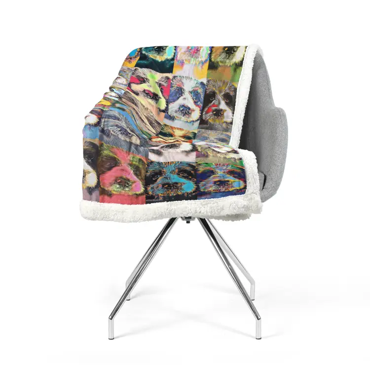 60"x78" Double-sided super soft plush blanket - Club 99 Printy6