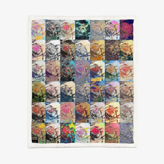 60"x78" Double-sided super soft plush blanket - Club 99 Printy6