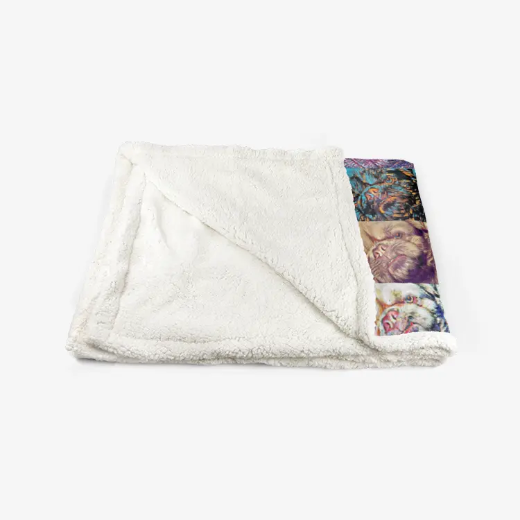 60"x78" Double-sided super soft plush blanket - Club 99 Printy6