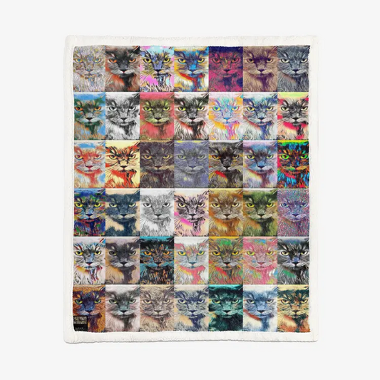 60"x78" Double-sided super soft plush blanket - Club 99 Printy6