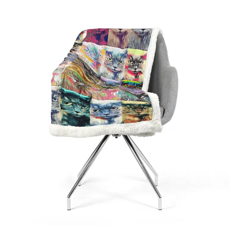 60"x78" Double-sided super soft plush blanket - Club 99 Printy6