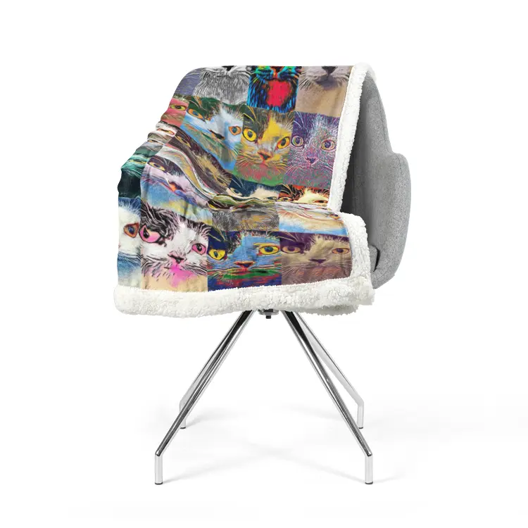 60"x78" Double-sided super soft plush blanket - Club 99 Printy6