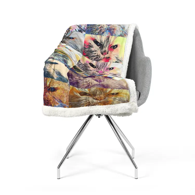 60"x78" Double-sided super soft plush blanket - Club 99 Printy6