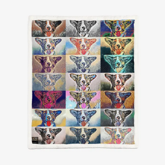 60"x78" Double-sided super soft plush blanket - Club 99 Printy6