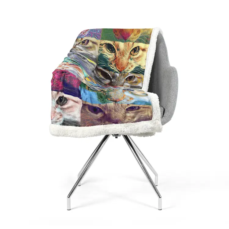 60"x78" Double-sided super soft plush blanket - Club 99 Printy6