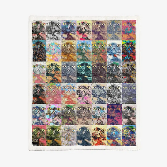 60"x78" Double-sided super soft plush blanket - Club 99 Printy6