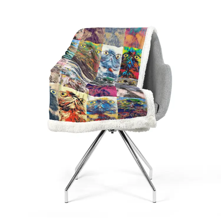 60"x78" Double-sided super soft plush blanket - Club 99 Printy6