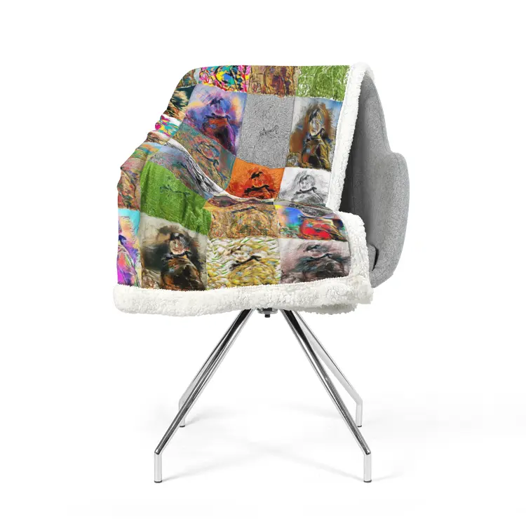 60"x78" Double-sided super soft plush blanket - Encore - Berthe Morisot Printy6