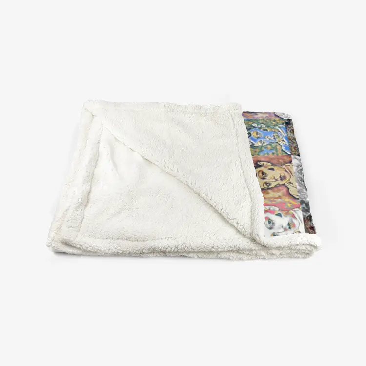 60"x78" Double-sided super soft plush blanket - Encore - Claude Cahun Printy6