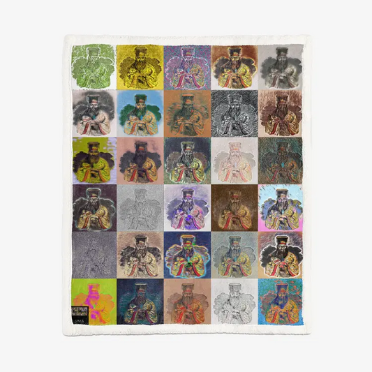 60"x78" Double-sided super soft plush blanket - Encore - Confucius Printy6