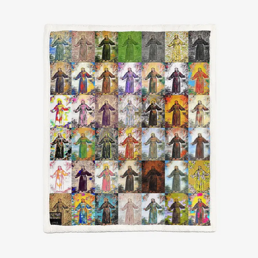 60"x78" Double-sided super soft plush blanket - Encore - San Francisco De Assisi Printy6