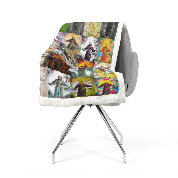 60"x78" Double-sided super soft plush blanket - Encore - San Francisco De Assisi Printy6