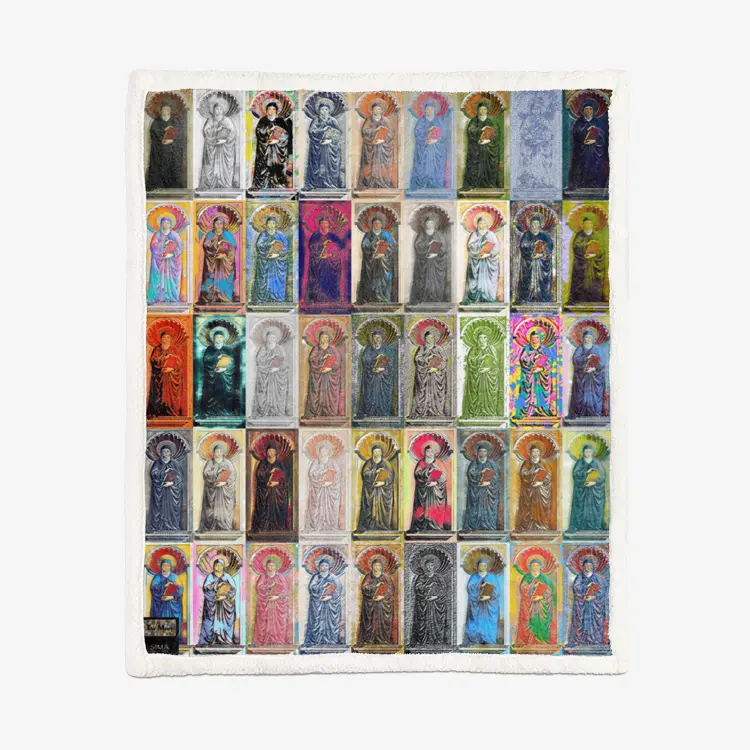 60"x78" Double-sided super soft plush blanket - Encore - Santa Monica Printy6