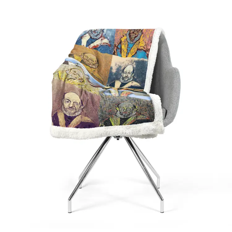 60"x78" Double-sided super soft plush blanket - School of painting - Doménikos Theotokópoulos 'El Greco' Printy6