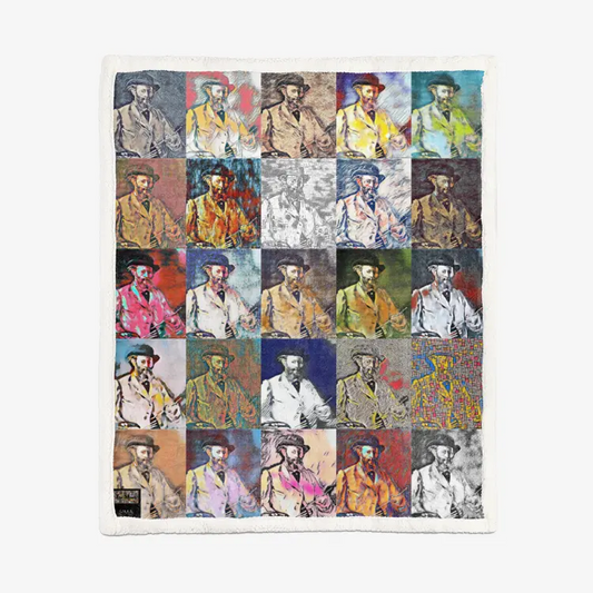 60"x78" Double-sided super soft plush blanket - School of painting - Edouard Manet Printy6