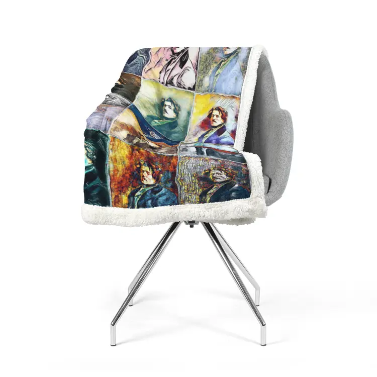 60"x78" Double-sided super soft plush blanket - School of painting - Eugene Delacroix Printy6