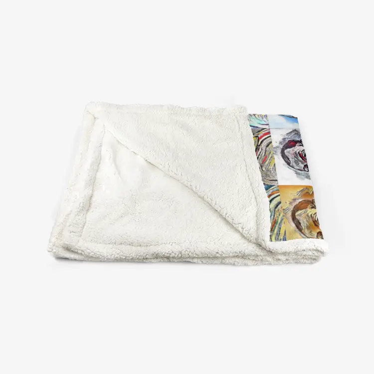 60"x78" Double-sided super soft plush blanket - School of painting - Henri Matisse Printy6