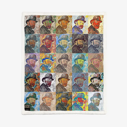 60"x78" Double-sided super soft plush blanket - School of painting - Paul Cezanne Printy6