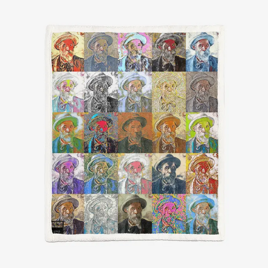 60"x78" Double-sided super soft plush blanket - School of painting - Pierre-Auguste Renoir Printy6