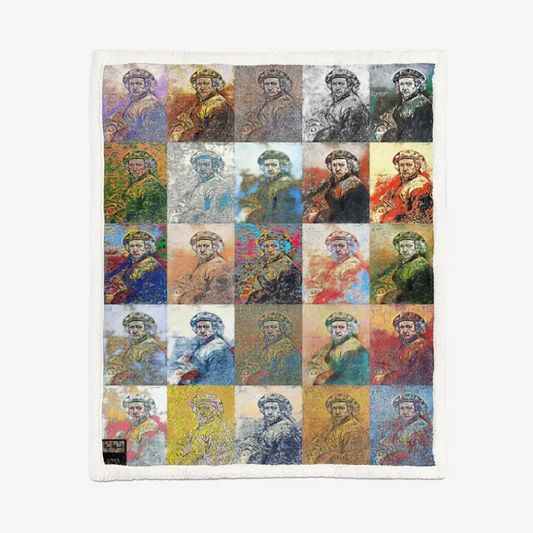 60"x78" Double-sided super soft plush blanket - School of painting - Rembrandt Van Rijn Printy6