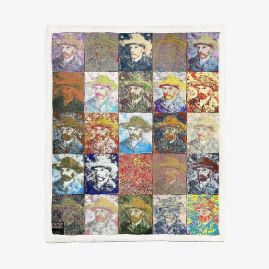 60"x78" Double-sided super soft plush blanket - School of painting - Vincent Van Gogh Printy6