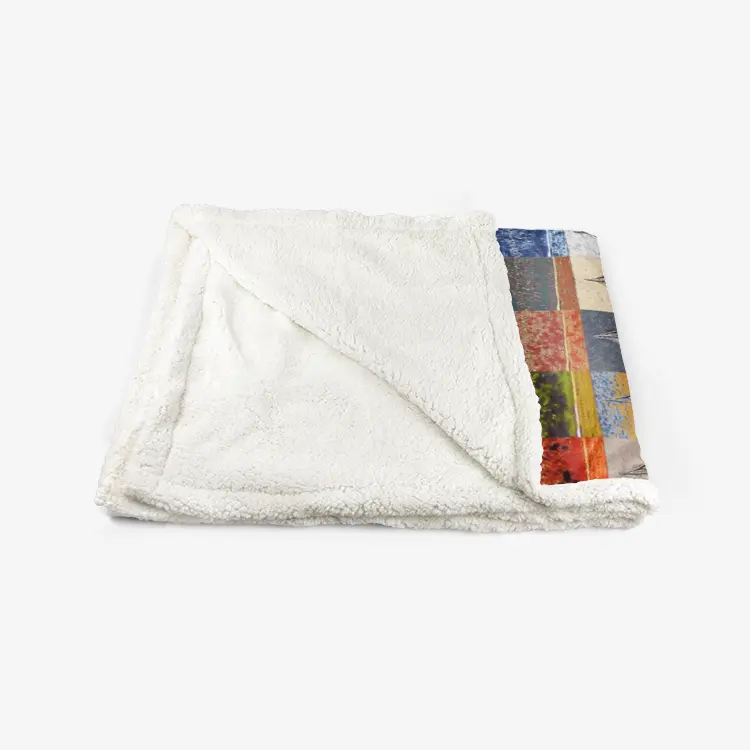 60"x78" Double-sided super soft plush blanket - The show must go on - Marina del Rey Printy6