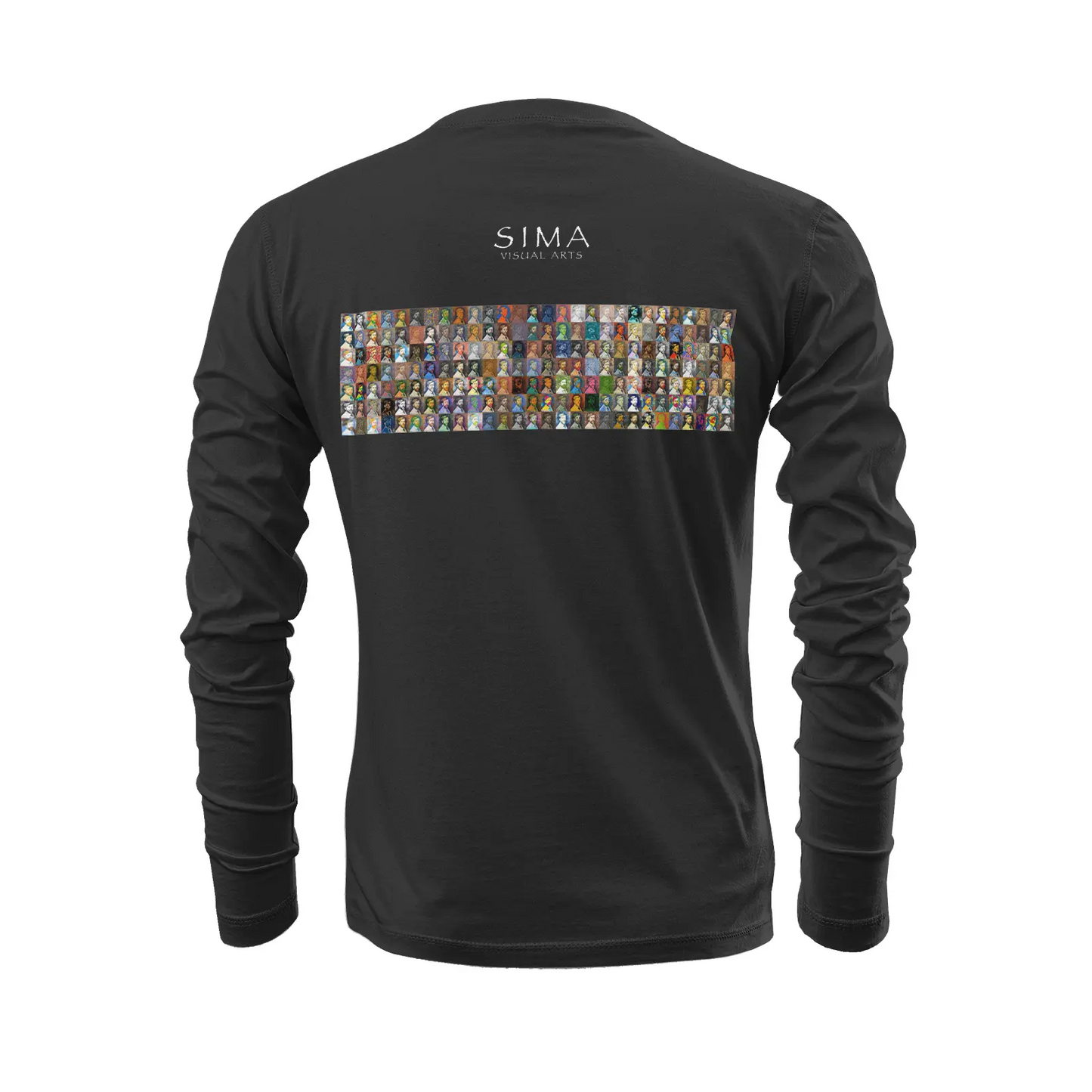 Black long Sleeve t-shirt - Encore - Georges Seurat Printy6