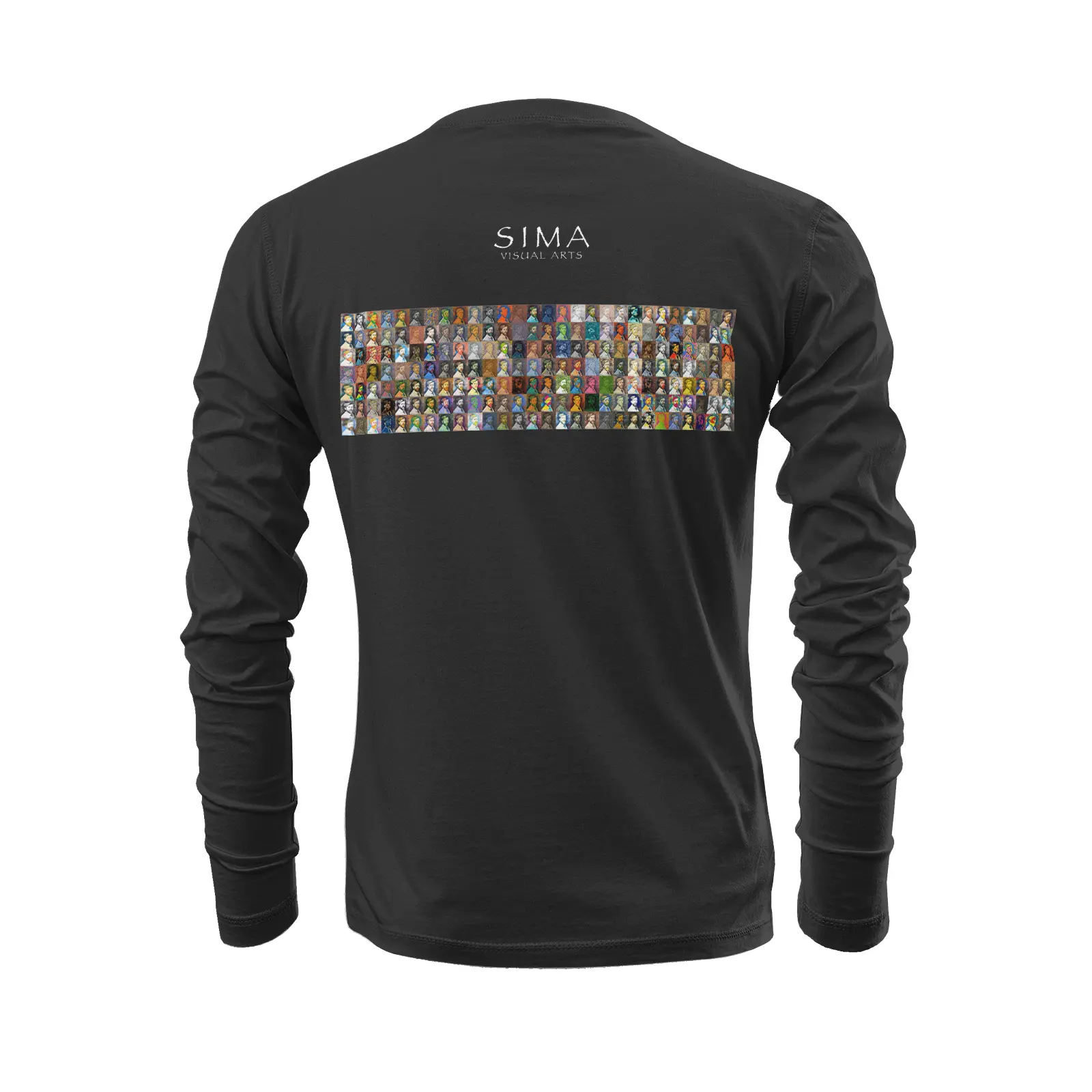 Black long Sleeve t-shirt - Encore - Georges Seurat Printy6