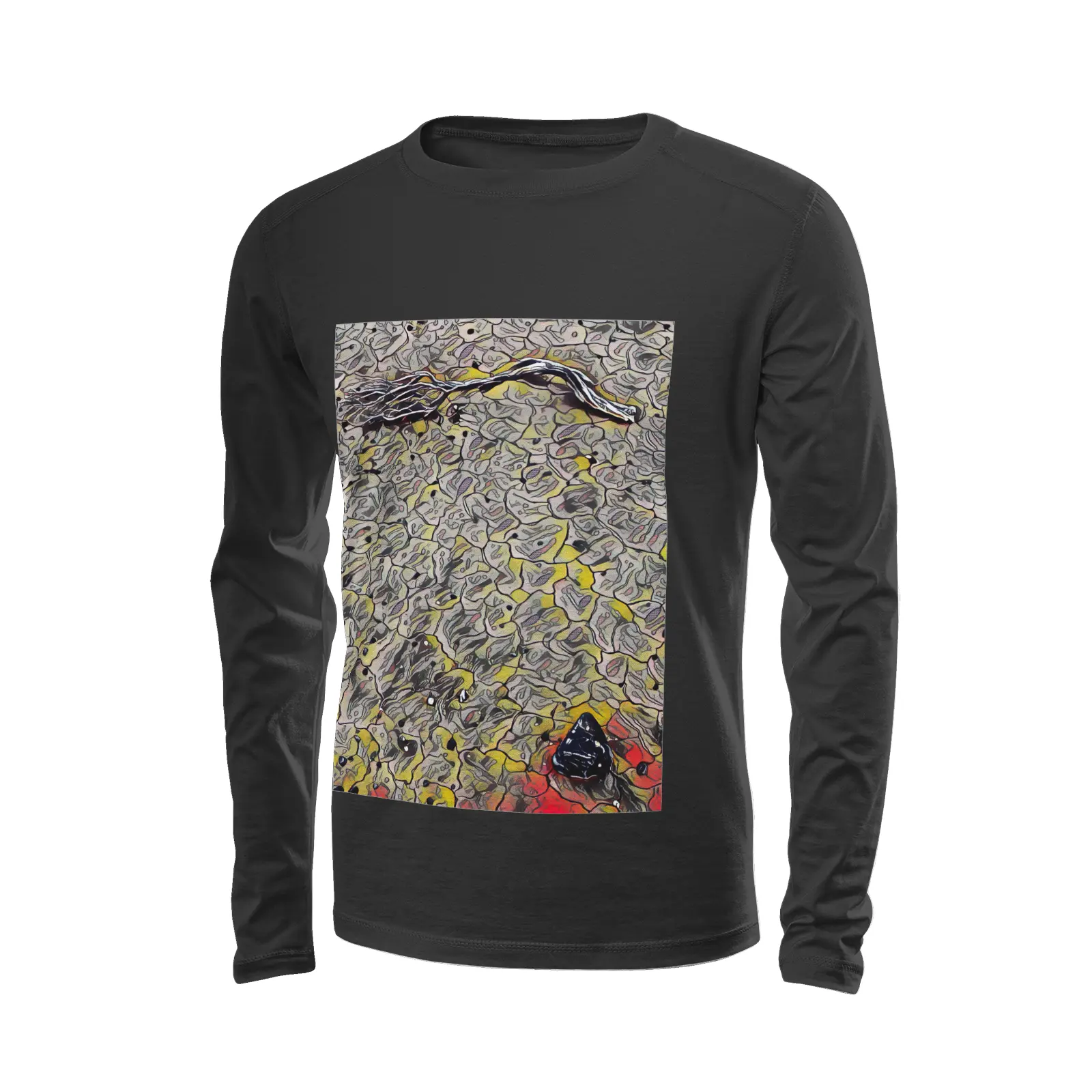 Black long sleeve T-shirt - Southern California (14) Printy6