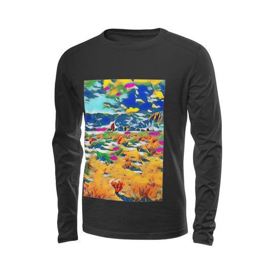 Black long sleeve T-shirt - Southern California (2) Printy6